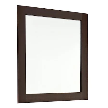 Rectangular Wood Frame Panel Mirror
